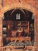 Antonello da Messina St Jerome in his Study oil on canvas